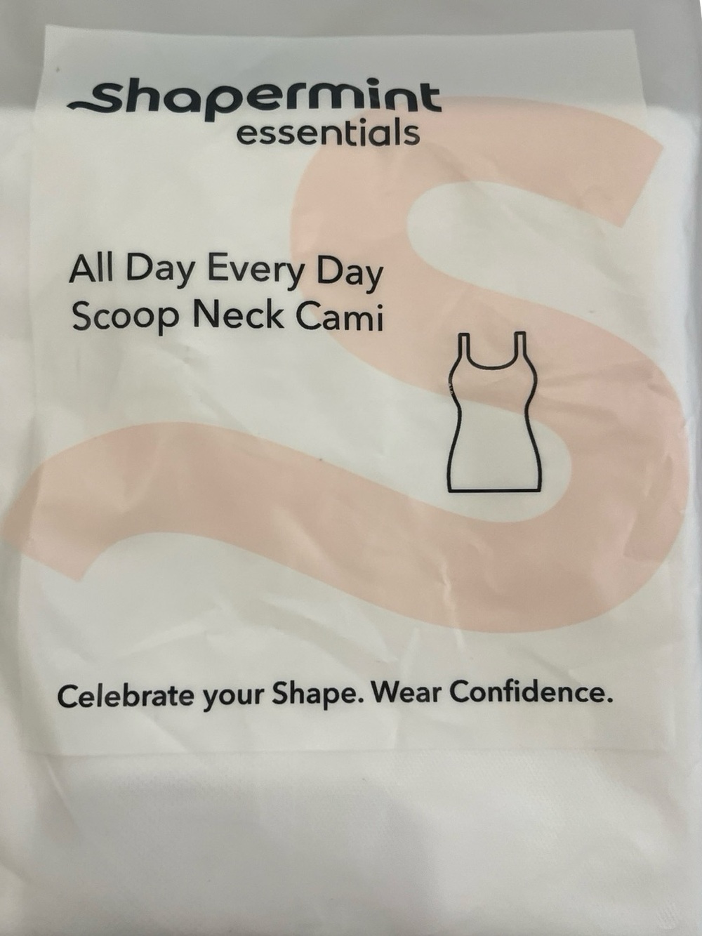 Shapermint White Seamless Shaping Cami with Adjustable Straps